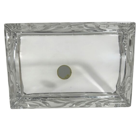 Princess House 24% Lead Crystal Memo Pad Holder Retired + Original Paper - Picture 7 of 8
